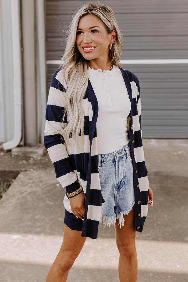 Doing My Best Stripe Cardigan - Image 2