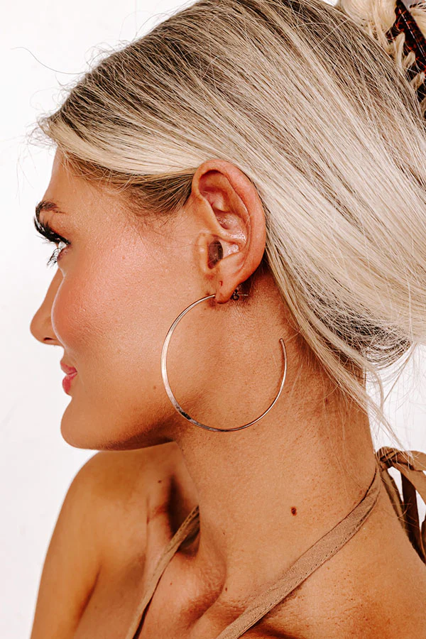 Drama Queen Hoop Earrings in Rose Gold - Image 3