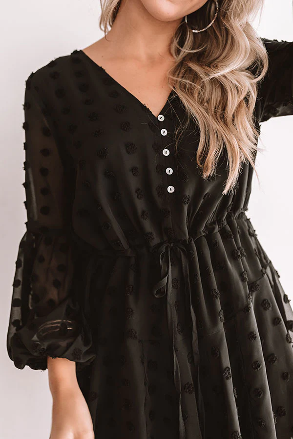 Dreaming Of Paris Shift Dress In Black - Image 3