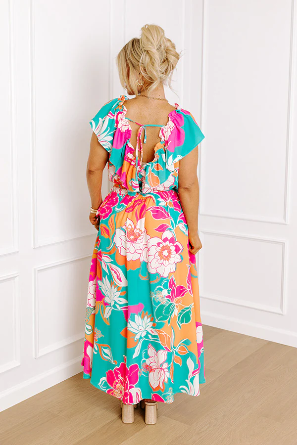 Dreamy And Darling Floral Midi Curves - Image 2