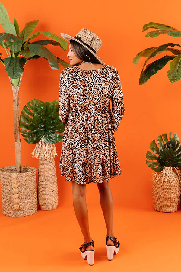 Dreamy And Darling Leopard Babydoll Dress - Image 5