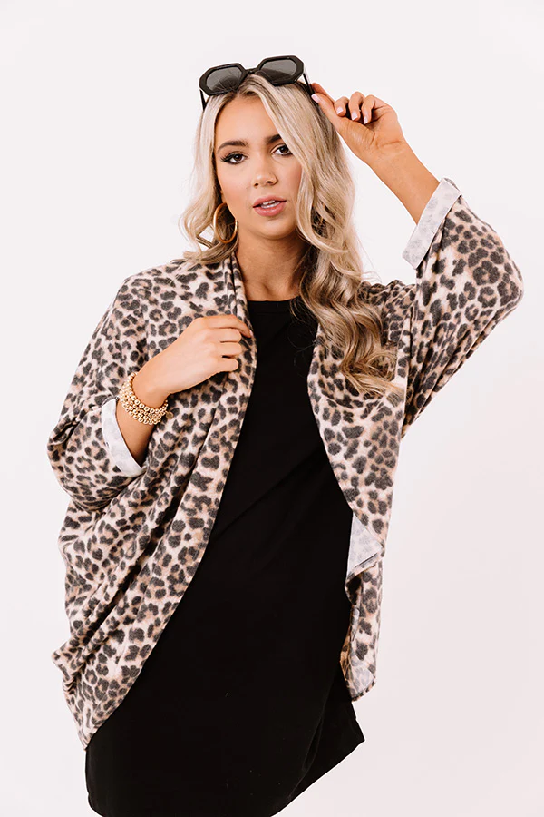 Early Morning Cozy Leopard Cardigan - Image 6