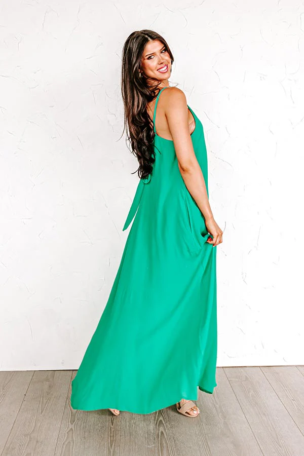 Easy On Me Maxi In Green - Image 4