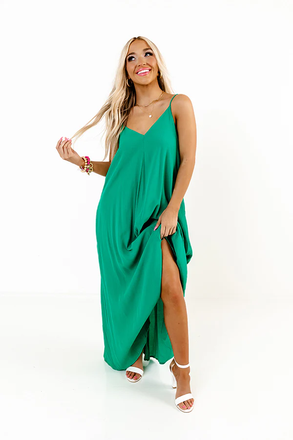 Easy On Me Maxi In Green - Image 5