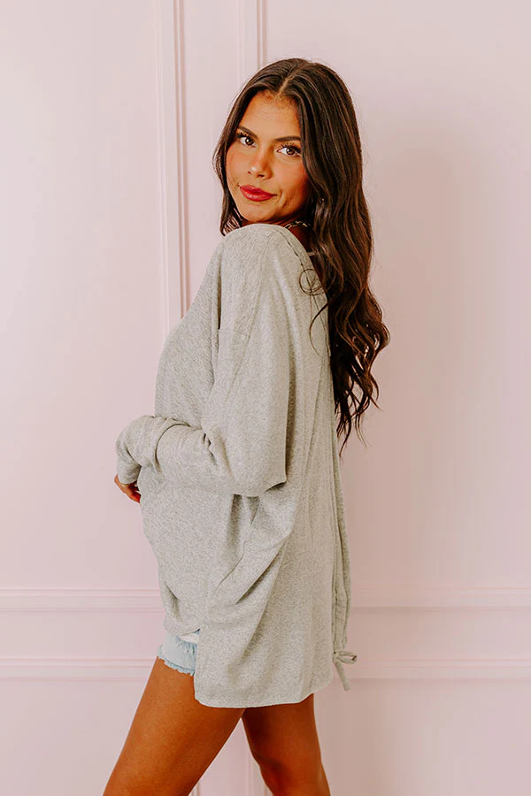 Elodie Lane Shift Top In Grey - Image 3