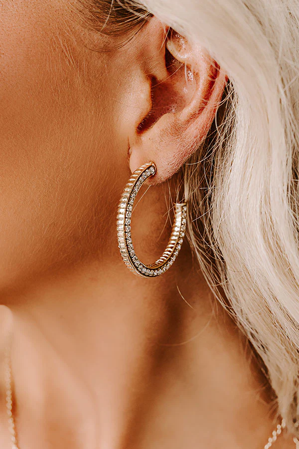 Enchanting Evening Hoop Earrings - Image 2