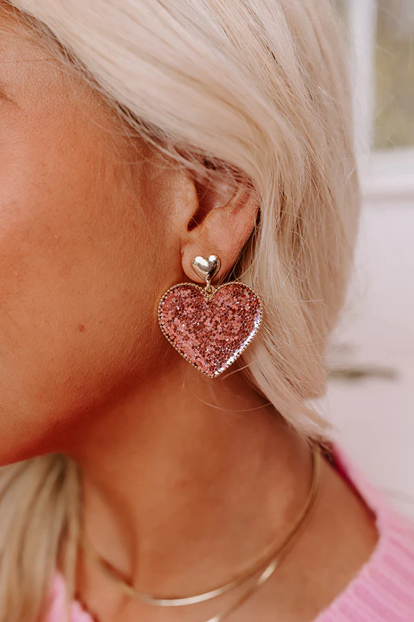 Endless Love Earrings In Pink - Image 2