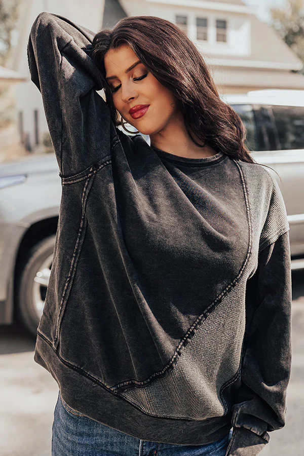 Espresso Run Sweater In Vintage Black - Image 2