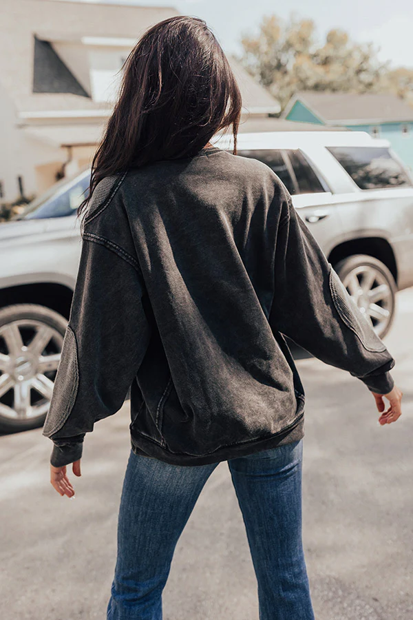 Espresso Run Sweater In Vintage Black - Image 5