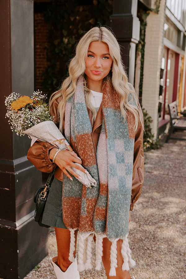 Ever So Posh Checkered Scarf - Image 2