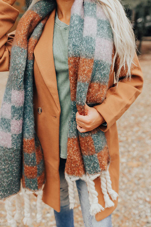 Ever So Posh Checkered Scarf - Image 4