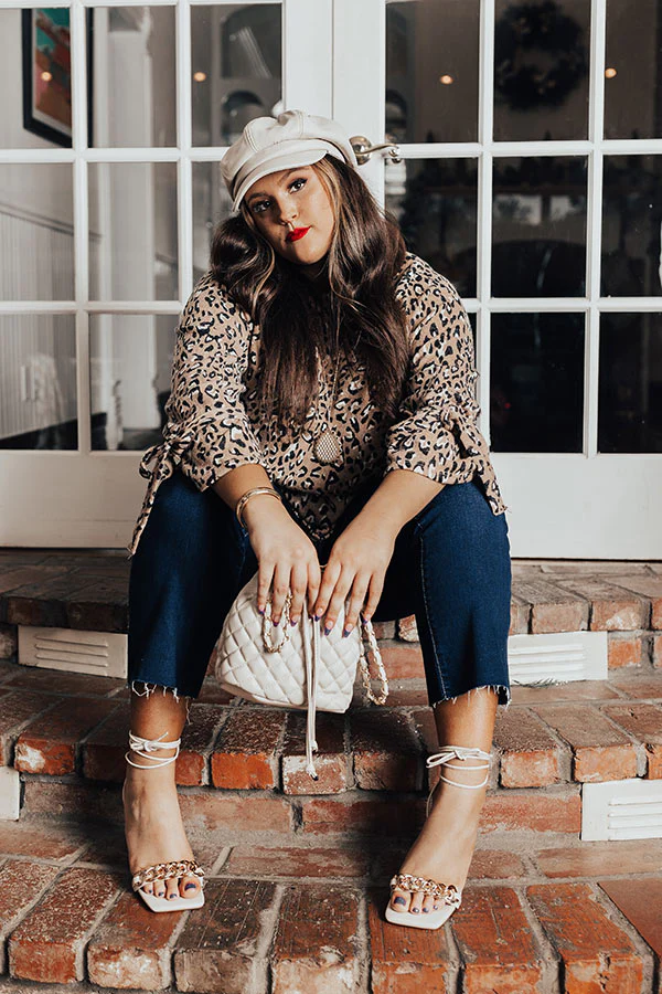 Expert Kindness Leopard Shift Top In Iced Latte Curves - Image 6