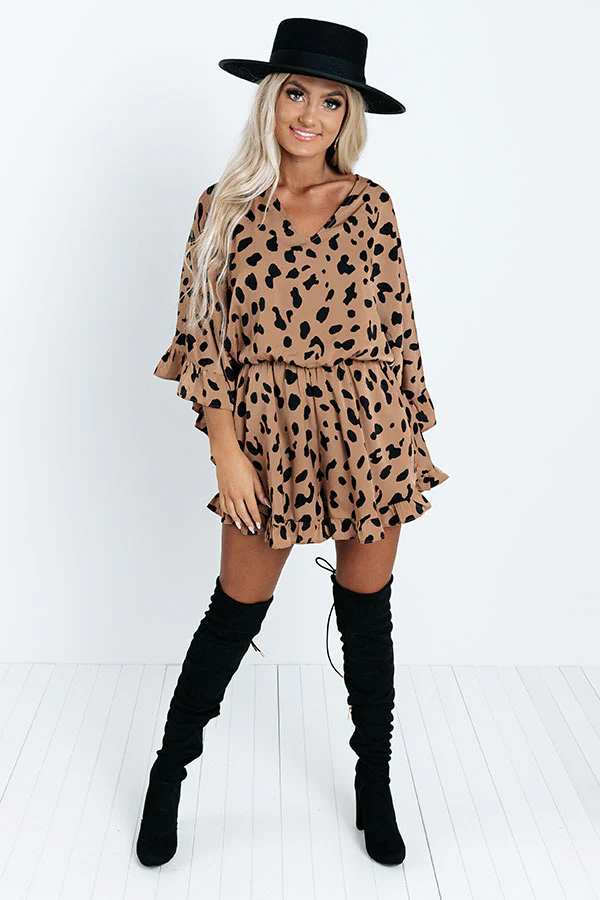 Extra Fabulous Leopard Romper