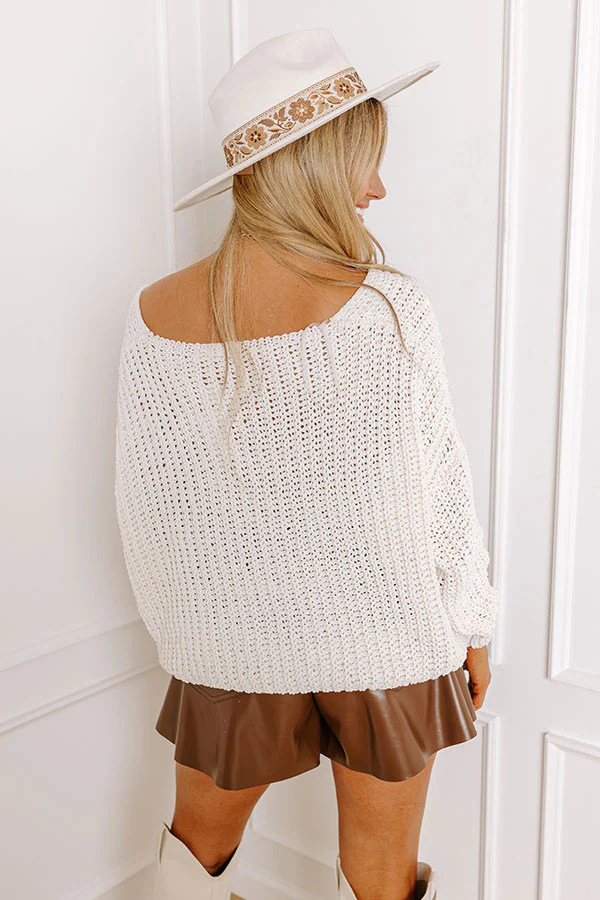 Eye Candy Tunic Sweater in Ivory - Image 7