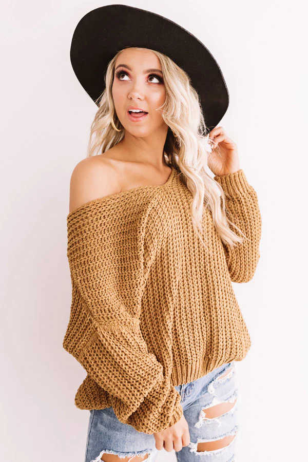 Eye Candy Tunic Sweater in Mustard - Image 3