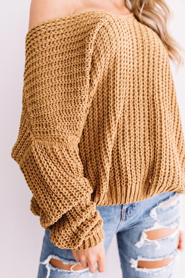 Eye Candy Tunic Sweater in Mustard - Image 4