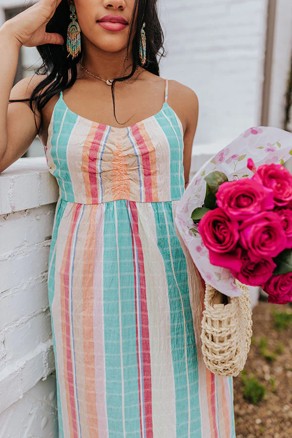 Eyes On Paradise Stripe Midi - Image 2