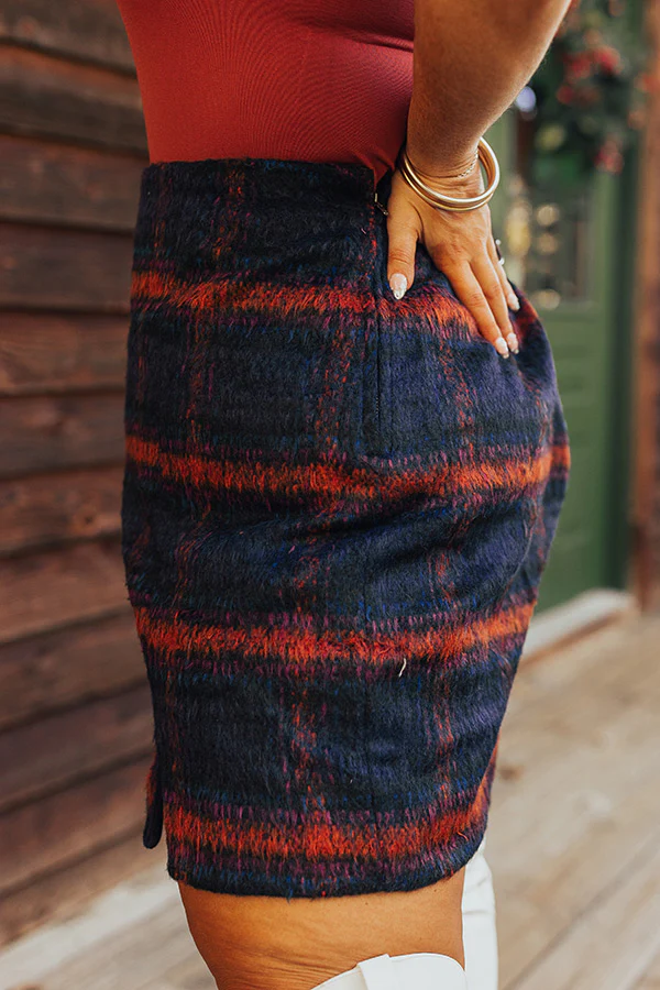 Fall Frenzy Plaid Skirt Curves - Image 3