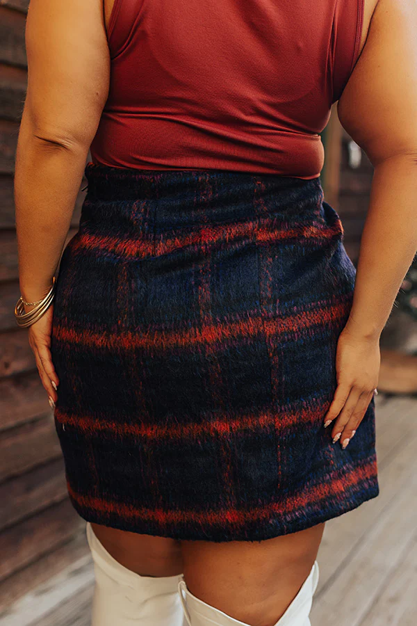 Fall Frenzy Plaid Skirt Curves - Image 4