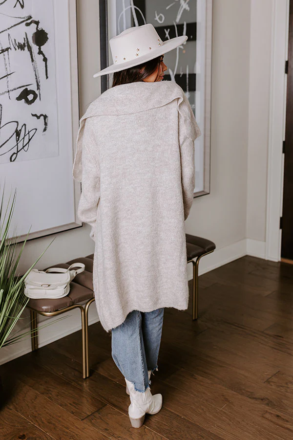 Fall Retreat Cardigan In Stone - Image 8
