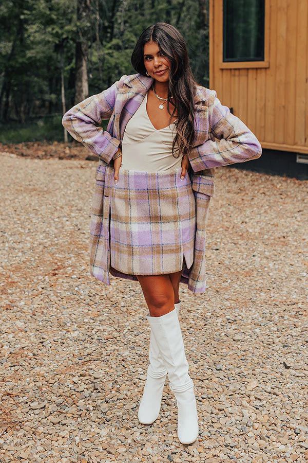 Falling For You Plaid Skirt - Image 4