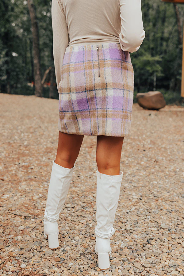 Falling For You Plaid Skirt - Image 6