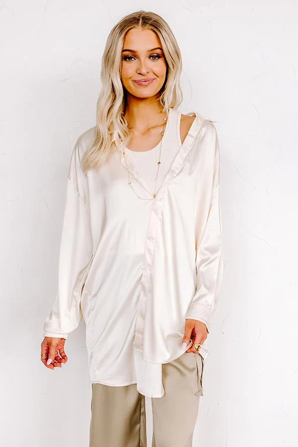 Famous Feels Satin Tunic Dress - Image 6