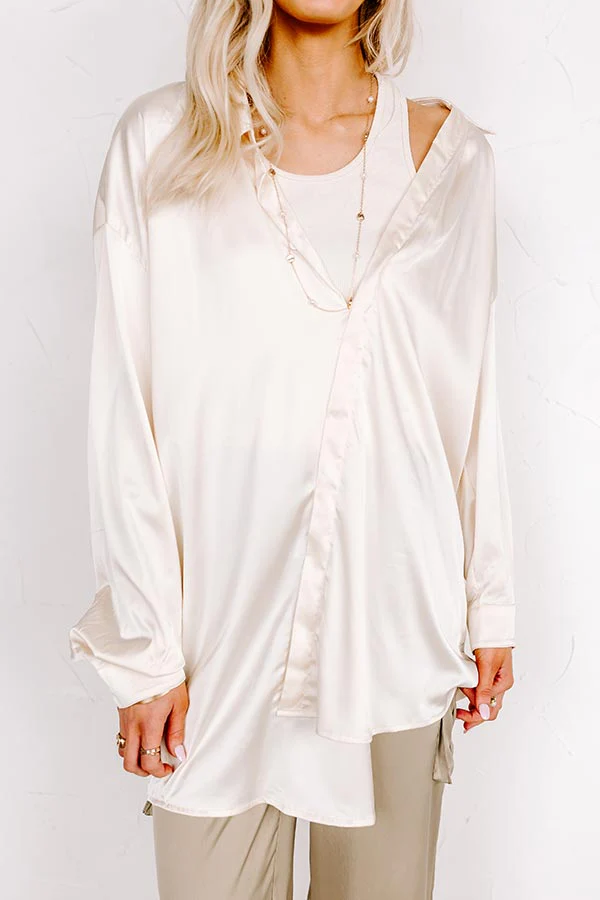 Famous Feels Satin Tunic Dress - Image 8