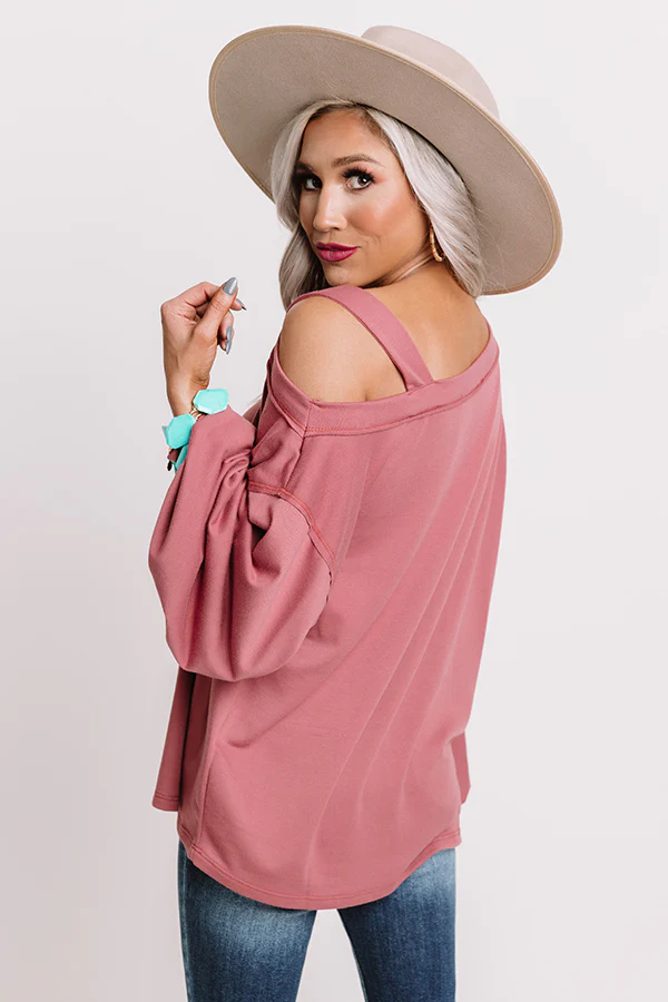 Fan Of Fall Shift Sweater In Blush - Image 5