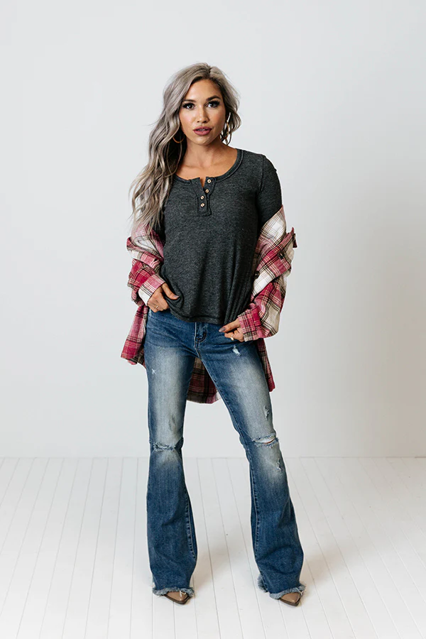 Fast Lane Top In Charcoal - Image 2