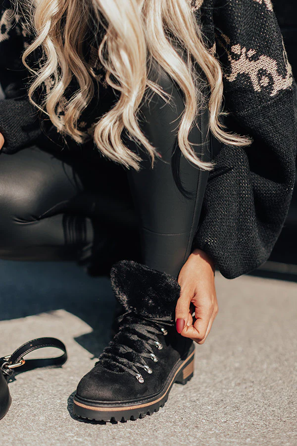 Favor The Cold Fur Lined Boot In Black - Image 3