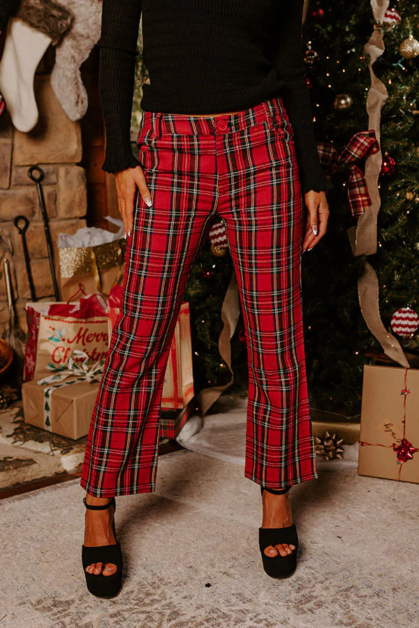 Festival Feels High Waist Plaid Pants - Image 3