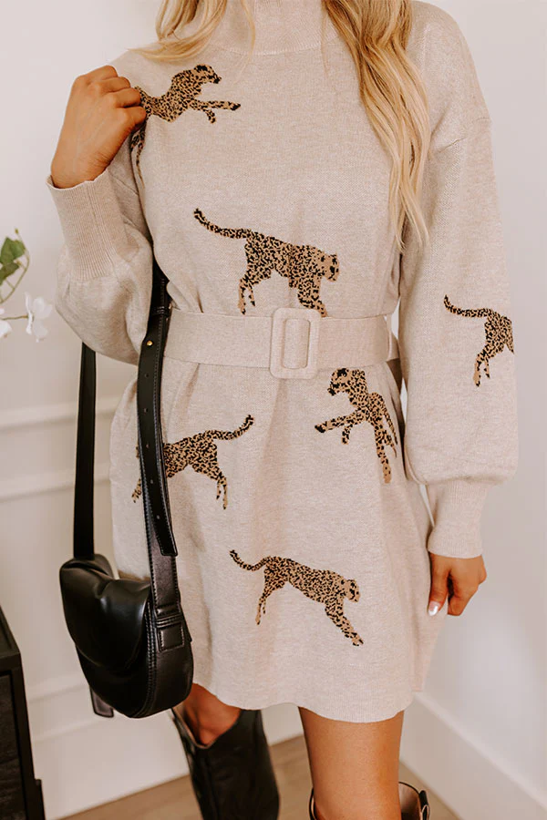 Fiercely In Love Sweater Dress In Birch - Image 3