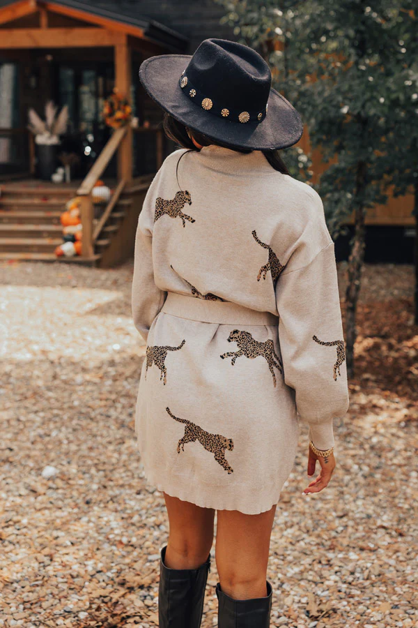 Fiercely In Love Sweater Dress In Birch - Image 7