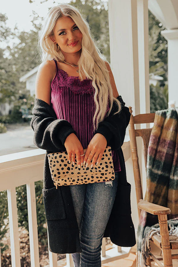 Finding Romance Velvet Tank In Purple - Image 8