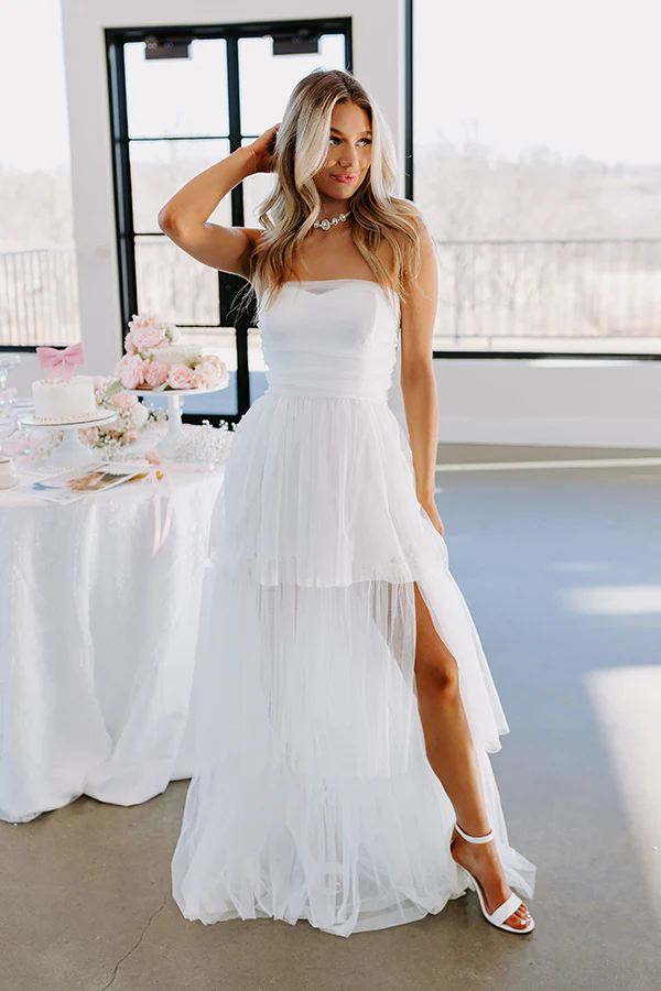 First Kiss Moment Tiered Maxi Dress - Image 2