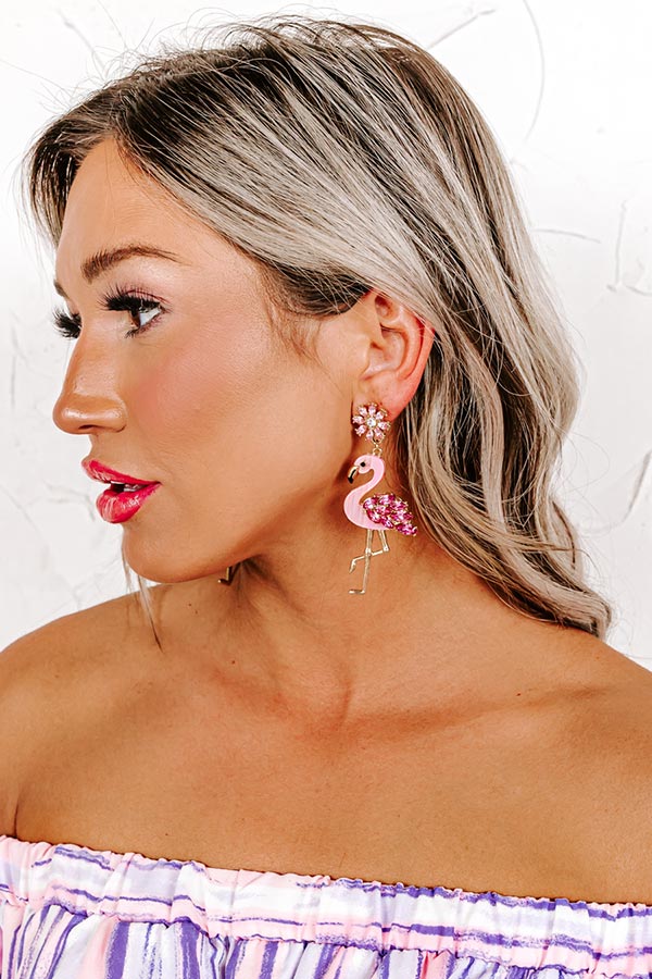 Flamingo Friendly Earrings - Image 3