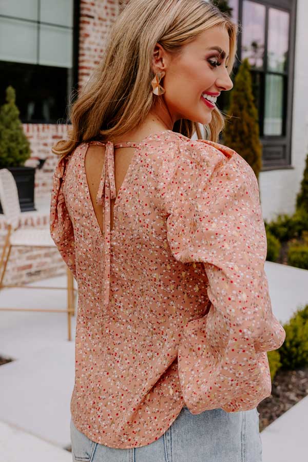 Flirting For Fun Shift Top In Peach - Image 9