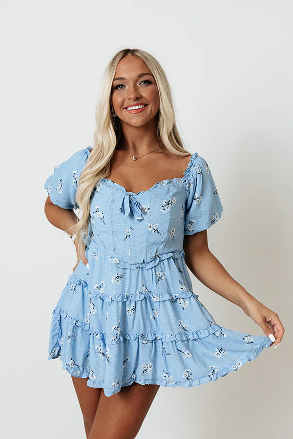 Floral Euphoria Babydoll Tunic Dress - Image 6