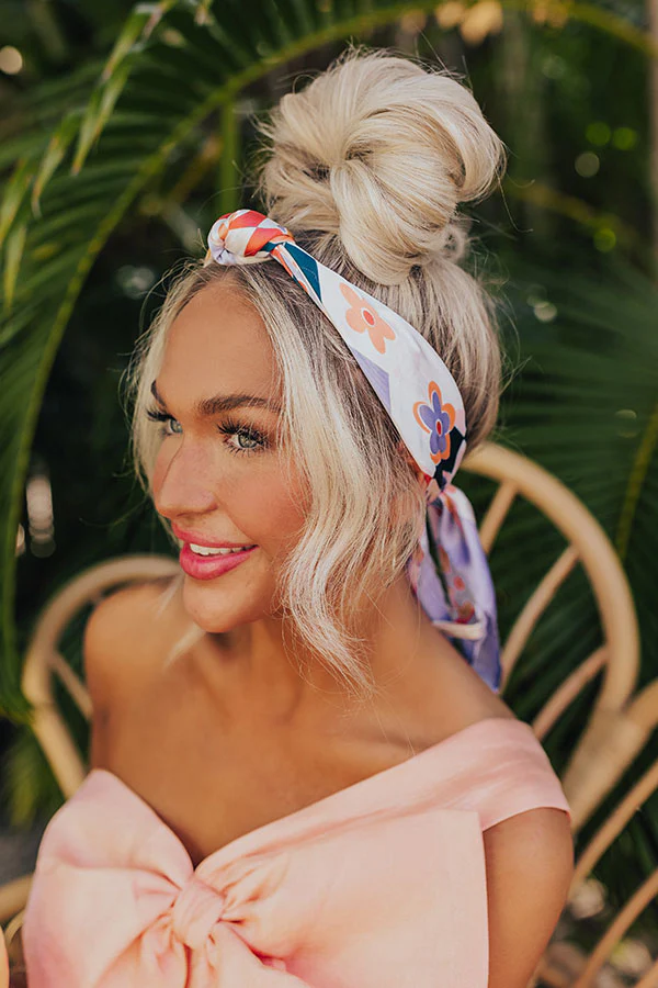 Floral Galore Satin Scarf - Image 2