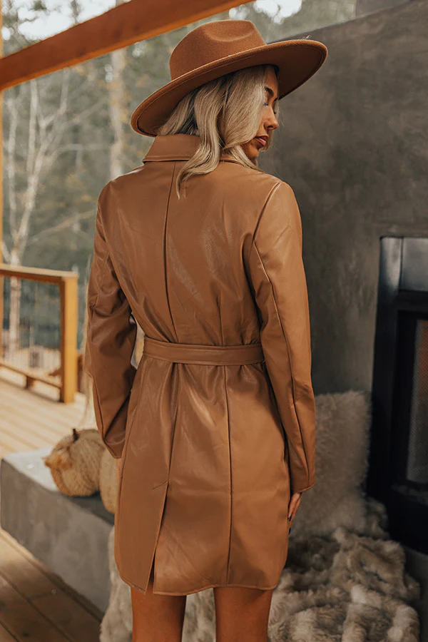 Forever First Class Faux Leather Coat - Image 7