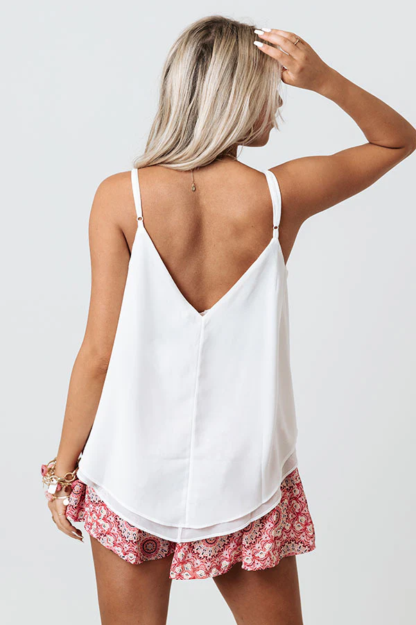 Forgotten Promises Lace Tank In White - Image 6