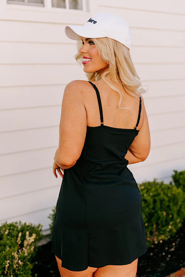 Game Face Athletic Dress In Black Curves - Image 3