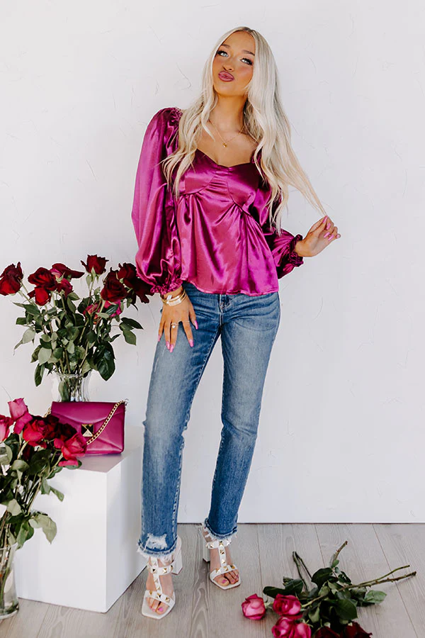 Genuine Reaction Babydoll Top In Sangria - Image 2