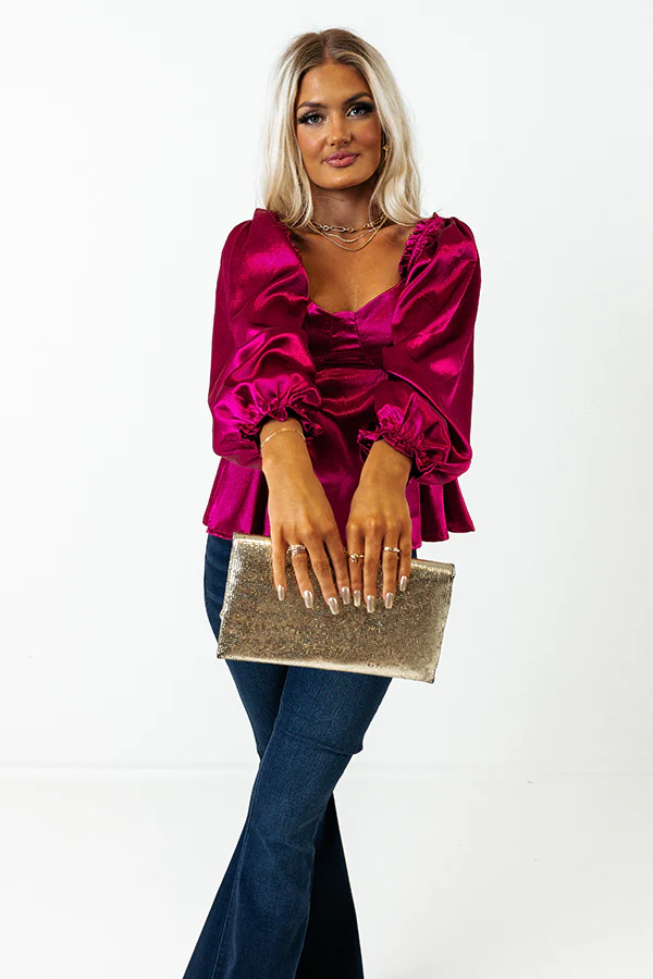 Genuine Reaction Babydoll Top In Sangria - Image 5