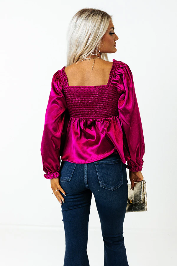 Genuine Reaction Babydoll Top In Sangria - Image 7