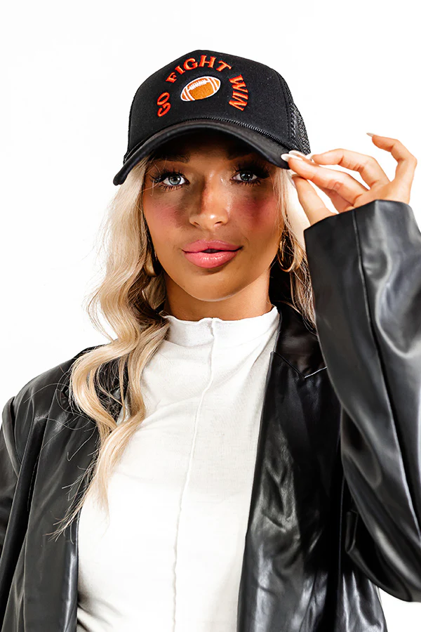 Go Fight Win Embroidered Trucker Hat - Image 2
