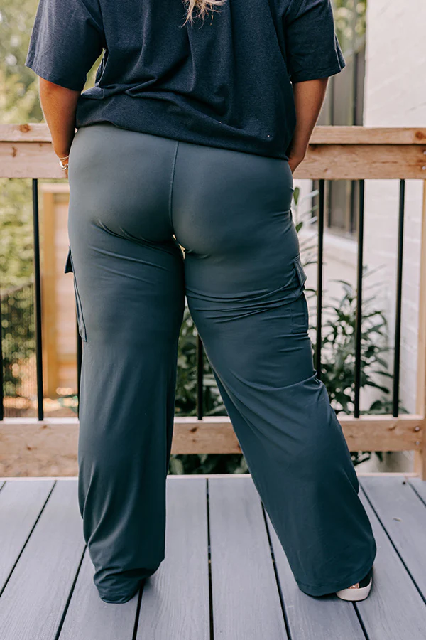 Go The Extra Mile High Waist Butter Soft Pants In Light Forest Curves - Image 4