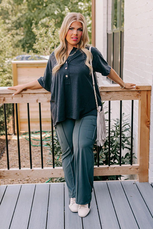 Go The Extra Mile High Waist Butter Soft Pants In Light Forest Curves - Image 5