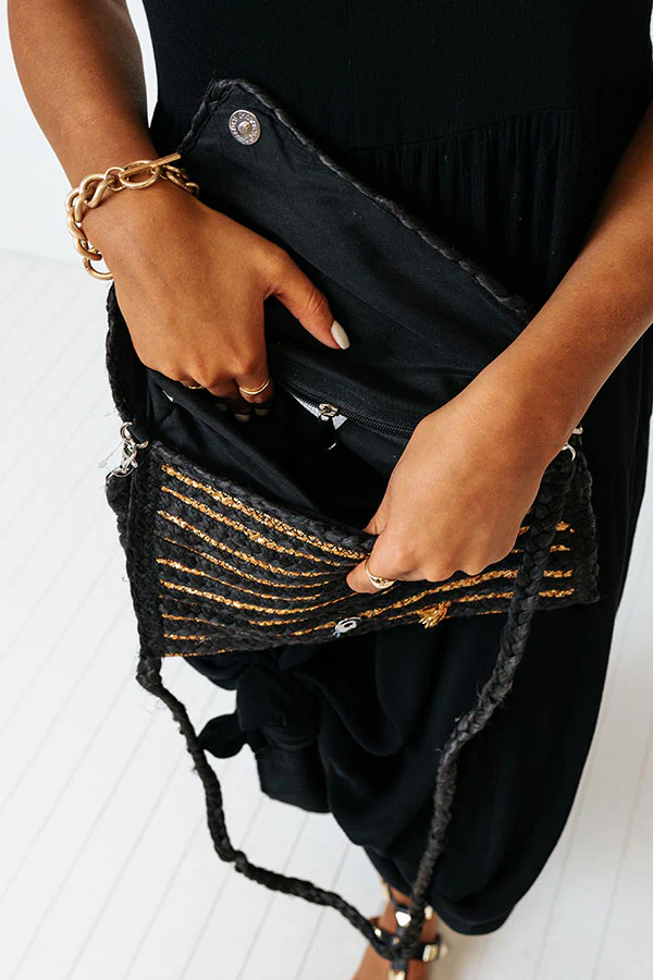 Going For Glam Woven Clutch - Image 5